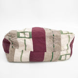 dosa LUNA BAG ルナバッグ 定価49500円 コットンリネン 2way トートバッグ ショルダーバッグ ベージュ ボルドー レディース ドーサ【中古】5-1206G◎