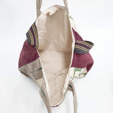 dosa LUNA BAG ルナバッグ 定価49500円 コットンリネン 2way トートバッグ ショルダーバッグ ベージュ ボルドー レディース ドーサ【中古】5-1206G◎