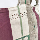 dosa LUNA BAG ルナバッグ 定価49500円 コットンリネン 2way トートバッグ ショルダーバッグ ベージュ ボルドー レディース ドーサ【中古】5-1206G◎