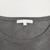 自由区 【洗える】シャイニールレックス ニット サイズ44 定価20020円 KRWRCA0356 シアー ニット グレー レディース 自由区【中古】5-1128M♪