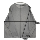 自由区 【洗える】シャイニールレックス ニット サイズ44 定価20020円 KRWRCA0356 シアー ニット グレー レディース 自由区【中古】5-1128M♪