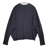 iCB 【洗える】 クロスコンビ Vネックプルオーバー L 定価26070円 ニット 24AW ネイビー レディース アイシービー【中古】5-1128T♪