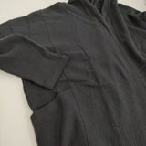 evam eva linen cotton robe リネンコットンローブ M 定価34100円 E253T040 カーディガン 25AW ブラック レディース エヴァムエヴァ【中古】5-1128M♪