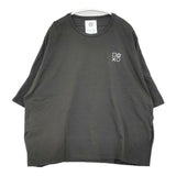 STOF 胸刺繍 切り替え オーバーサイズ 半袖Ｔシャツ カットソー チャコールグレー レディース ストフ【中古】6-0613S∞