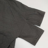 STOF 胸刺繍 切り替え オーバーサイズ 半袖Ｔシャツ カットソー チャコールグレー レディース ストフ【中古】6-0613S∞