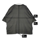 STOF 胸刺繍 切り替え オーバーサイズ 半袖Ｔシャツ カットソー チャコールグレー レディース ストフ【中古】6-0613S∞
