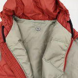 45R/45rpm セーラーダウンベスト サイズ3 フード付き ダウンベスト レッド レディース フォーティーファイブアールピーエム【中古】5-1219T♪