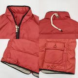 45R/45rpm セーラーダウンベスト サイズ3 フード付き ダウンベスト レッド レディース フォーティーファイブアールピーエム【中古】5-1219T♪