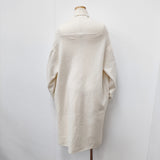 45R/45rpm フロート縮絨のロングカシュクール 羽織り カーディガン 定価53900円 サイズ0 カーディガン オフホワイト レディース フォーティーファイブアールピーエム【中古】5-1211T◎