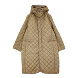 45R/45rpm ナイロンキルトロングパーカー サイズ3 定価33000円 コート ベージュ レディース フォーティーファイブアールピーエム【中古】5-1219T♪