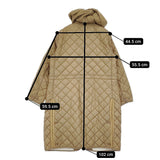 45R/45rpm ナイロンキルトロングパーカー サイズ3 定価33000円 コート ベージュ レディース フォーティーファイブアールピーエム【中古】5-1219T♪