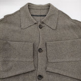 my beautiful landlet サイズ1 ウールカシミヤ ルーズシルエット ステンカラーコート グレー メンズ マイビューティフルランドレット【中古】5-1219T♪