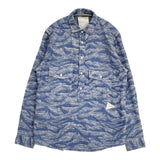 and wander mountain JQ dungaree shirt インディゴ染め AW53-FT033 プルオーバー 長袖シャツ ブルー メンズ アンドワンダー【中古】6-0408M∞