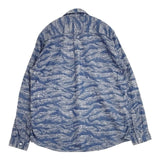 and wander mountain JQ dungaree shirt インディゴ染め AW53-FT033 プルオーバー 長袖シャツ ブルー メンズ アンドワンダー【中古】6-0408M∞