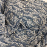 and wander mountain JQ dungaree shirt インディゴ染め AW53-FT033 プルオーバー 長袖シャツ ブルー メンズ アンドワンダー【中古】6-0408M∞