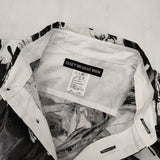 ISSEY MIYAKE MEN 山口歴 OUT OF BOUNDS ペイント ME71FJ106 長袖シャツ 17SS ブラック ホワイト メンズ イッセイミヤケ メン【中古】6-0326M∞