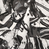 ISSEY MIYAKE MEN 山口歴 OUT OF BOUNDS ペイント ME71FJ106 長袖シャツ 17SS ブラック ホワイト メンズ イッセイミヤケ メン【中古】6-0326M∞
