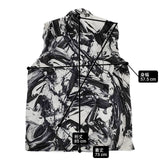 ISSEY MIYAKE MEN 山口歴 OUT OF BOUNDS ペイント ME71FJ106 長袖シャツ 17SS ブラック ホワイト メンズ イッセイミヤケ メン【中古】6-0326M∞