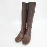 ebagos 22AW OTOME NO JUNJO レザー ロングブーツ サイズ4.5 ブーツ ブラウン レディース エバゴス【中古】5-1217T◎