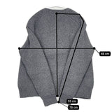 ROBERTO COLLINA イタリア製 ウール セーター ニット グレー レディース ロベルトコリーナ【中古】6-0105T∞