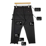 YAECA CONTEMPO 2way pants tapered 07652 パンツ ブラック BLACK レディース ヤエカコンテンポ【中古】6-0307G∞