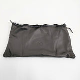 Relief Object レリーフオブジェクト A-POUCH レザーバッグ 定価17600円 2way 巾着バッグ ブラック レディース【中古】5-1128G♪