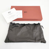 Relief Object レリーフオブジェクト A-POUCH レザーバッグ 定価17600円 2way 巾着バッグ ブラック レディース【中古】5-1128G♪