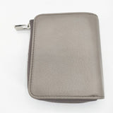 HIROFU プラティカ レザー二つ折りコンパクトウォレット 定価44000円 二つ折り財布 グレー レディース ヒロフ【中古】6-0212G∞