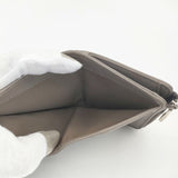 HIROFU プラティカ レザー二つ折りコンパクトウォレット 定価44000円 二つ折り財布 グレー レディース ヒロフ【中古】6-0212G∞