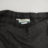 O'NEIL OF DUBLIN キルト ラップ プリーツ ウールポリエステル スカート チャコールグレー レディース オニールオブダブリン【中古】6-0105T∞