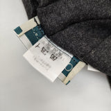 O'NEIL OF DUBLIN キルト ラップ プリーツ ウールポリエステル スカート チャコールグレー レディース オニールオブダブリン【中古】6-0105T∞