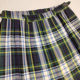 O'NEIL OF DUBLIN キルト ラップ プリーツ チェック スカート グリーン ネイビー レディース オニールオブダブリン【中古】6-0105T∞
