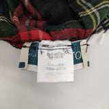 O'NEIL OF DUBLIN キルト ラップ プリーツ チェック スカート レッド グリーン レディース オニールオブダブリン【中古】6-0105T∞