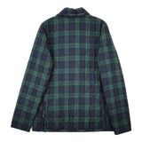 LAVENHAM キルティングジャケット 丸襟 チェック 中綿 ブラックウォッチ ジャケット グリーン レディース ラベンハム【中古】6-0105T∞