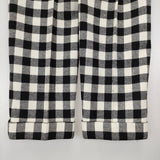 Demi-Luxe BEAMS ブロックチェック センタープレススラックス ウール パンツ ブラック ホワイト レディース デミルクス ビームス【中古】6-0105T∞