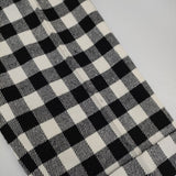 Demi-Luxe BEAMS ブロックチェック センタープレススラックス ウール パンツ ブラック ホワイト レディース デミルクス ビームス【中古】6-0105T∞