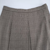 Se ninon 千鳥格子 プリーツ スカート ベージュ ブラウン レディース セニノン【中古】6-0105T∞