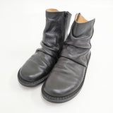 trippen PLEATS サイズ36 サイドジップ レザーシューズ 革靴 ブーツ ブラック レディース トリッペン【中古】5-1217T◎