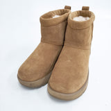 UGG MINI WATERPROOF サイズ23cm ムートン ブーツ ブラウン レディース アグ【中古】5-1217T◎