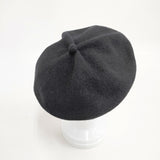 mature ha ウールベレー帽 帽子 ベレー帽 ブラック レディース マチュアーハ【中古】5-1215T◎