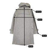 Mackintosh メルトンウール ナイロン 日本製 サイズ40 ダッフルコート ライトグレー レディース マッキントッシュ【中古】5-1214A♪