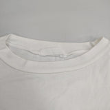 homspun ドルマンスリーブ 222-6317 40/2天竺 ハイネック半袖 PO コットン 半袖Ｔシャツ カットソー ホワイト レディース ホームスパン【中古】6-0613S∞