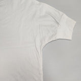 homspun ドルマンスリーブ 222-6317 40/2天竺 ハイネック半袖 PO コットン 半袖Ｔシャツ カットソー ホワイト レディース ホームスパン【中古】6-0613S∞