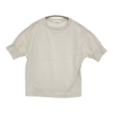 homspun ドルマンスリーブ 222-6317 半袖Ｔシャツ カットソー ライトベージュ レディース ホームスパン【中古】6-0514S♪