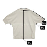 homspun ドルマンスリーブ 222-6317 半袖Ｔシャツ カットソー ライトベージュ レディース ホームスパン【中古】6-0514S♪