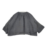 BEAUTY&YOUTH UNITED ARROWS フロントリボン ティアード シャツ 定価14960円 ブラウス シャツ 25SS チャコールグレー レディース ビューティアンドユース【中古】6-0408M∞
