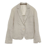 Hermaphrodite サイズ1 リネン 1413403 テーラードジャケット ライトグレー レディース エルマフロディット【中古】6-0311M♪