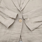 Hermaphrodite サイズ1 リネン 1413403 テーラードジャケット ライトグレー レディース エルマフロディット【中古】6-0311M♪