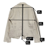 Hermaphrodite サイズ1 リネン 1413403 テーラードジャケット ライトグレー レディース エルマフロディット【中古】6-0311M♪