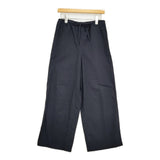 SEA SALT コットン リネン ワイド イージー サイズ1 パンツ ネイビー レディース シーソルト【中古】6-0311M♪
